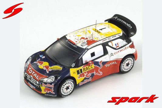 Spark 1:43 Citroen DS3 WRC #1 Loeb/Elena Winner Spain Rally 2011 S3323