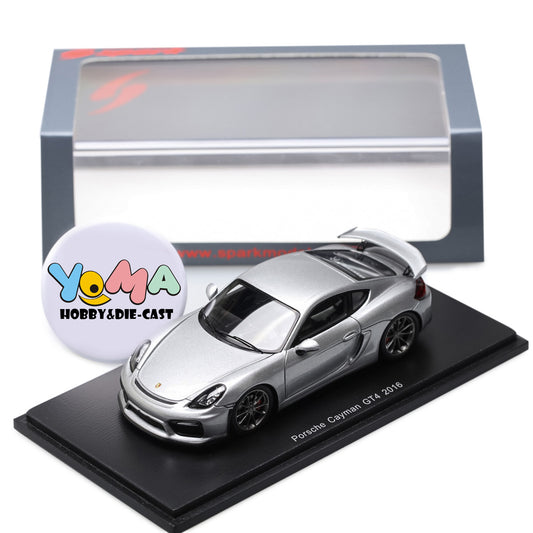 Spark 1:43 Porsche Cayman GT4 2016 Silver S4941