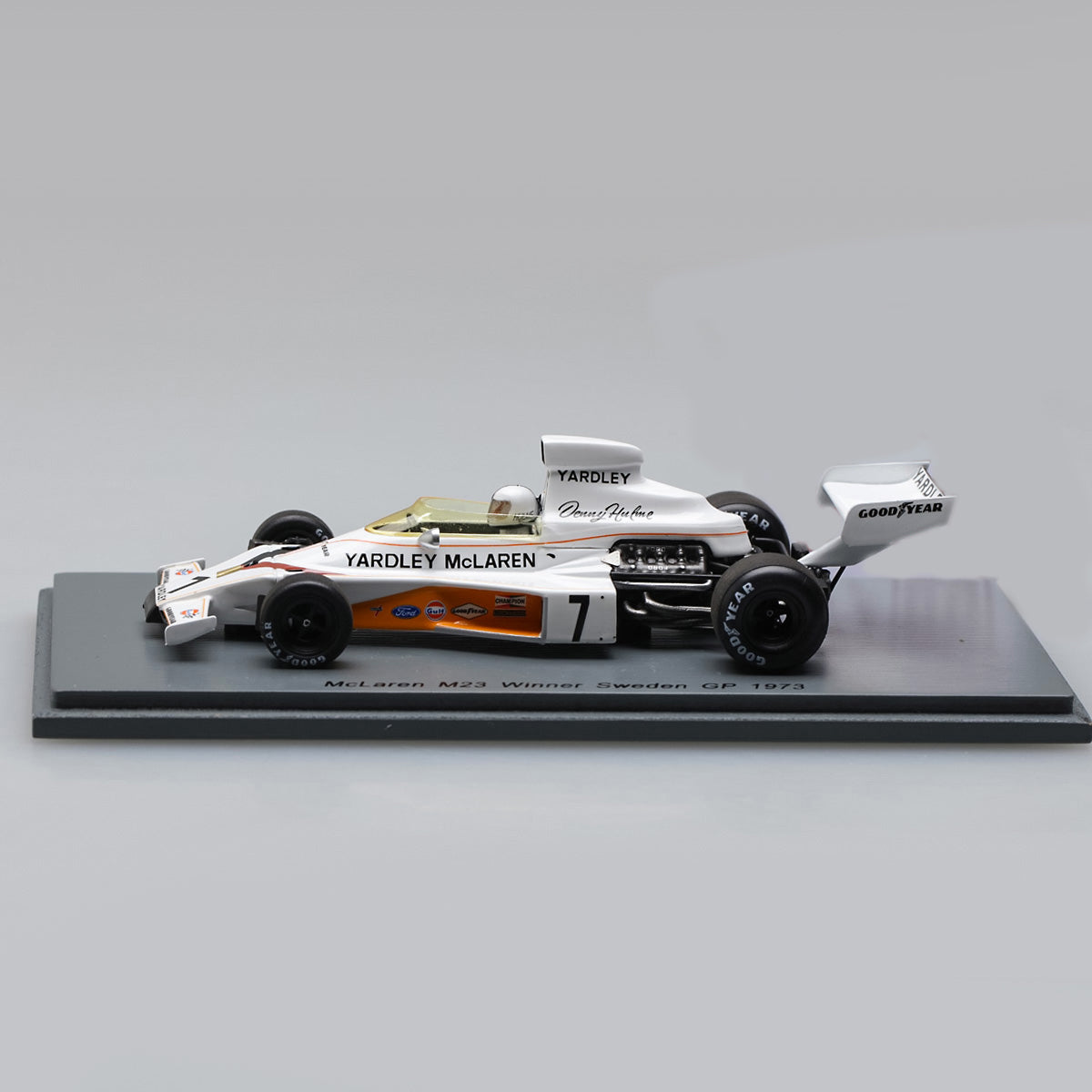 Spark 1:43 McLaren M23 #7 Denis Hulme Winner Swedish GP 1973 S5392