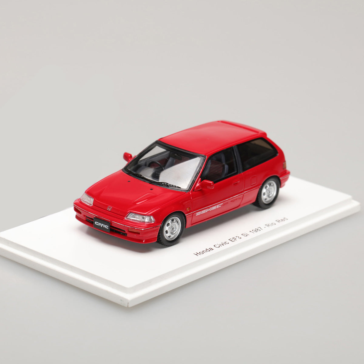 Spark 1:43 Honda Civic EF3 Si 1987 Rio Red S5451