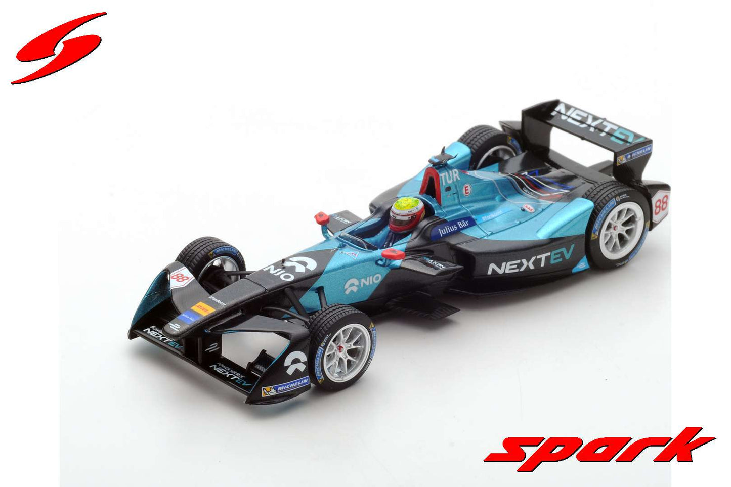 Spark 1:43 Next EV Nio #88 Oliver Turvey RD9 New York Formula E 2016-17 S5919