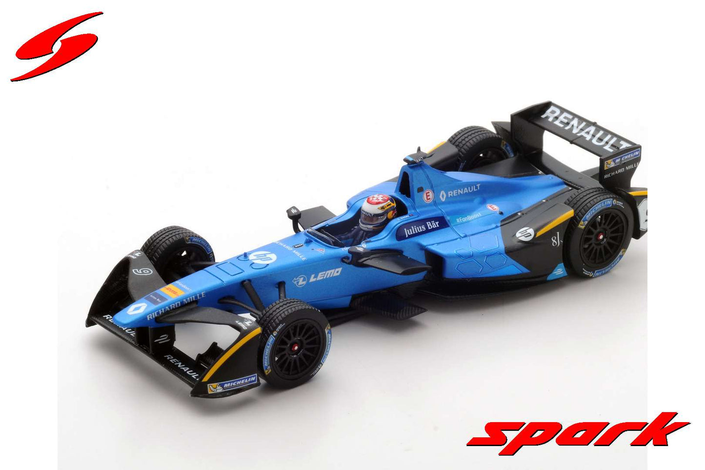 Spark 1:43 Renault e-dams #9 Sebastien Buemi Winner Rd1 Hong Kong Formula E 2017 S5920