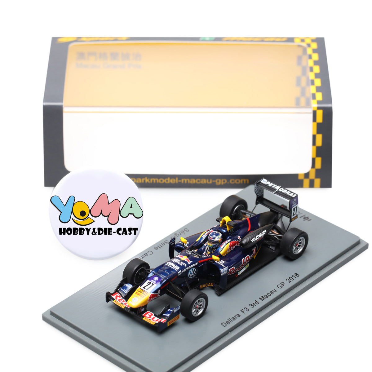 Spark 1:43 Carlin Dallara Volkswagen #27 Sergio Sette Camara L 3rd Macau GP 2016 SA120