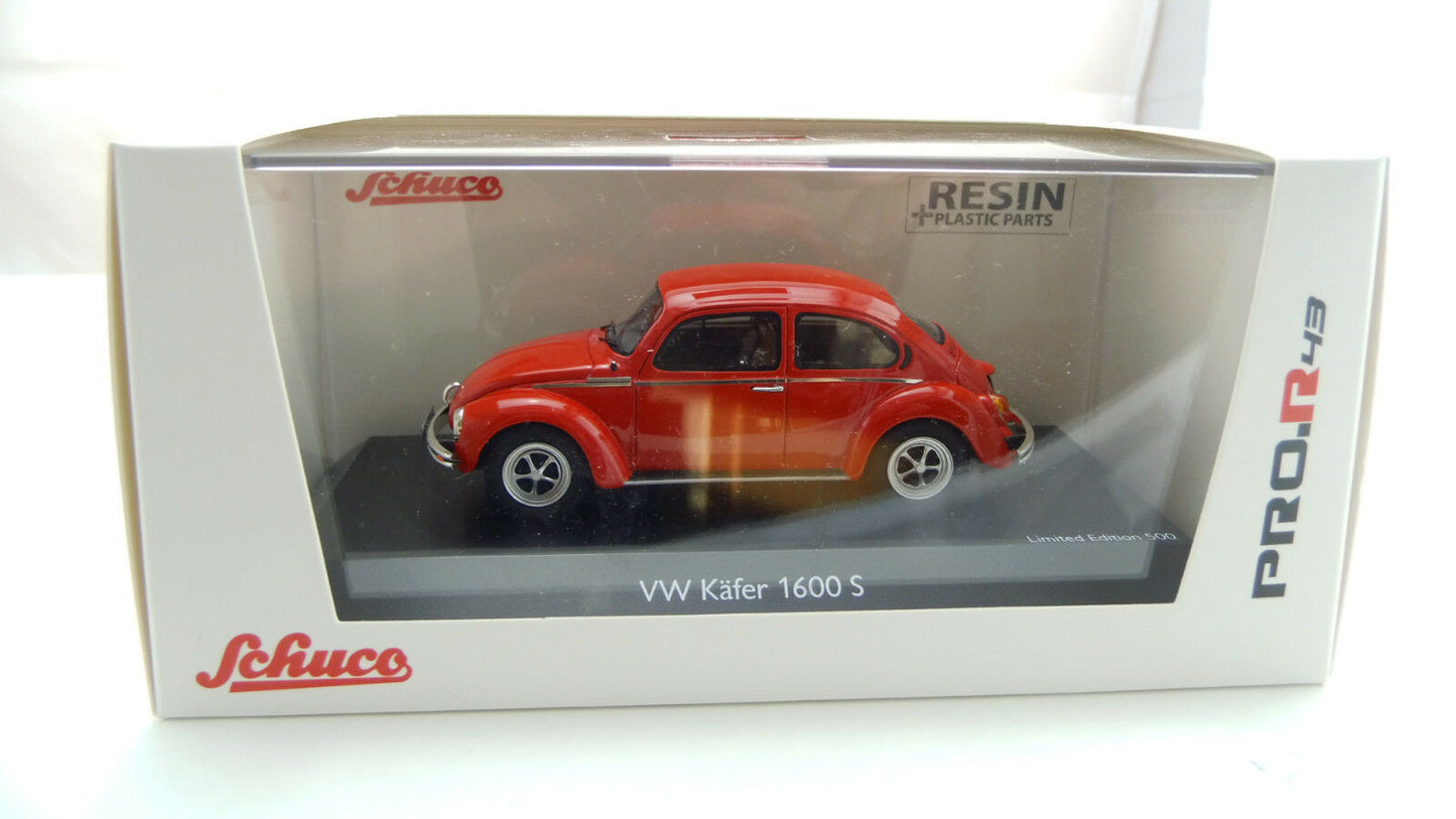 Schuco 1/43 Volkswagen Beetle 1600-S Super Bug red 450903900