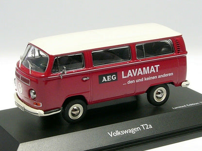 Schuco 1/43 Volkswagen T2a Bus L Luxus AEG Lavamat red 450334300