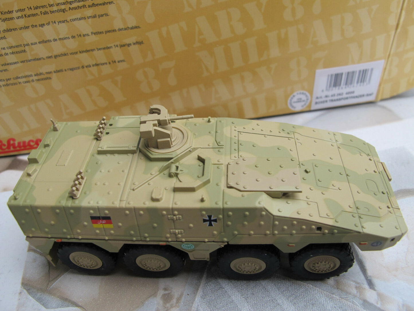 Schuco 1:87 Boxer infantry transport vehicle ISAF camouflaged 452624000