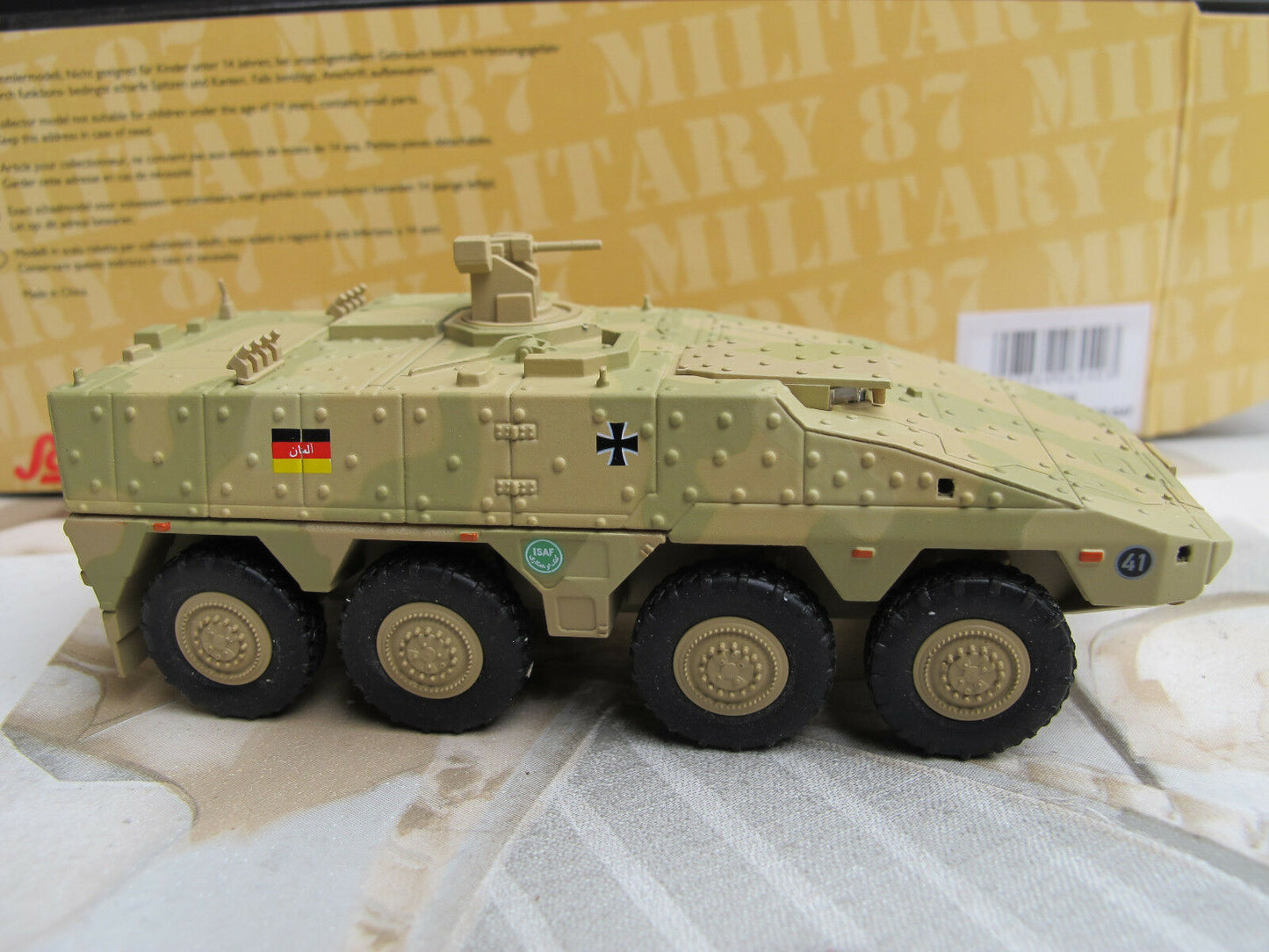 Schuco 1:87 Boxer infantry transport vehicle ISAF camouflaged 452624000