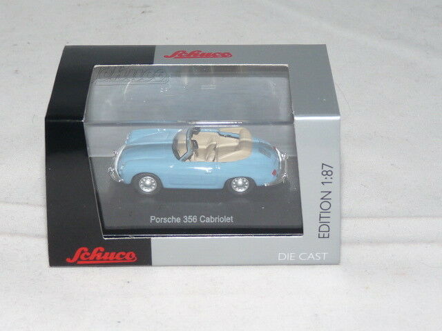 Schuco 1:87 Porsche 356 Cabrio blue 452627800