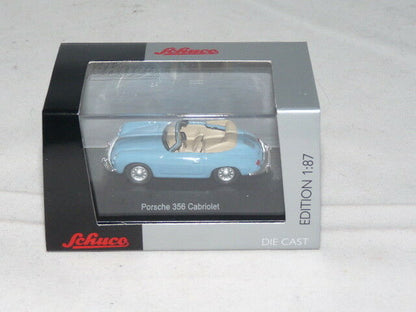 Schuco 1:87 Porsche 356 Cabrio blue 452627800
