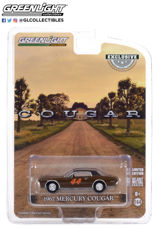 GreenLight 1:64 1967 Mercury Cougar - Race Car #44 (Hobby Exclusive) 30183