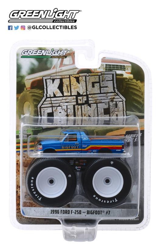 GreenLight 1:64 Kings of Crunch Series 5 - Bigfoot #7 - 1996 Ford F-250 Monster Truck 49050-F