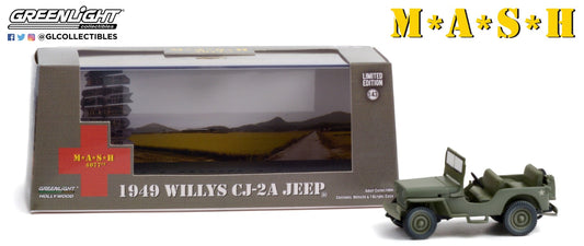 GreenLight 1:43 M*A*S*H (1972-83 TV Series) - 1949 Willys Jeep CJ-2A 86592