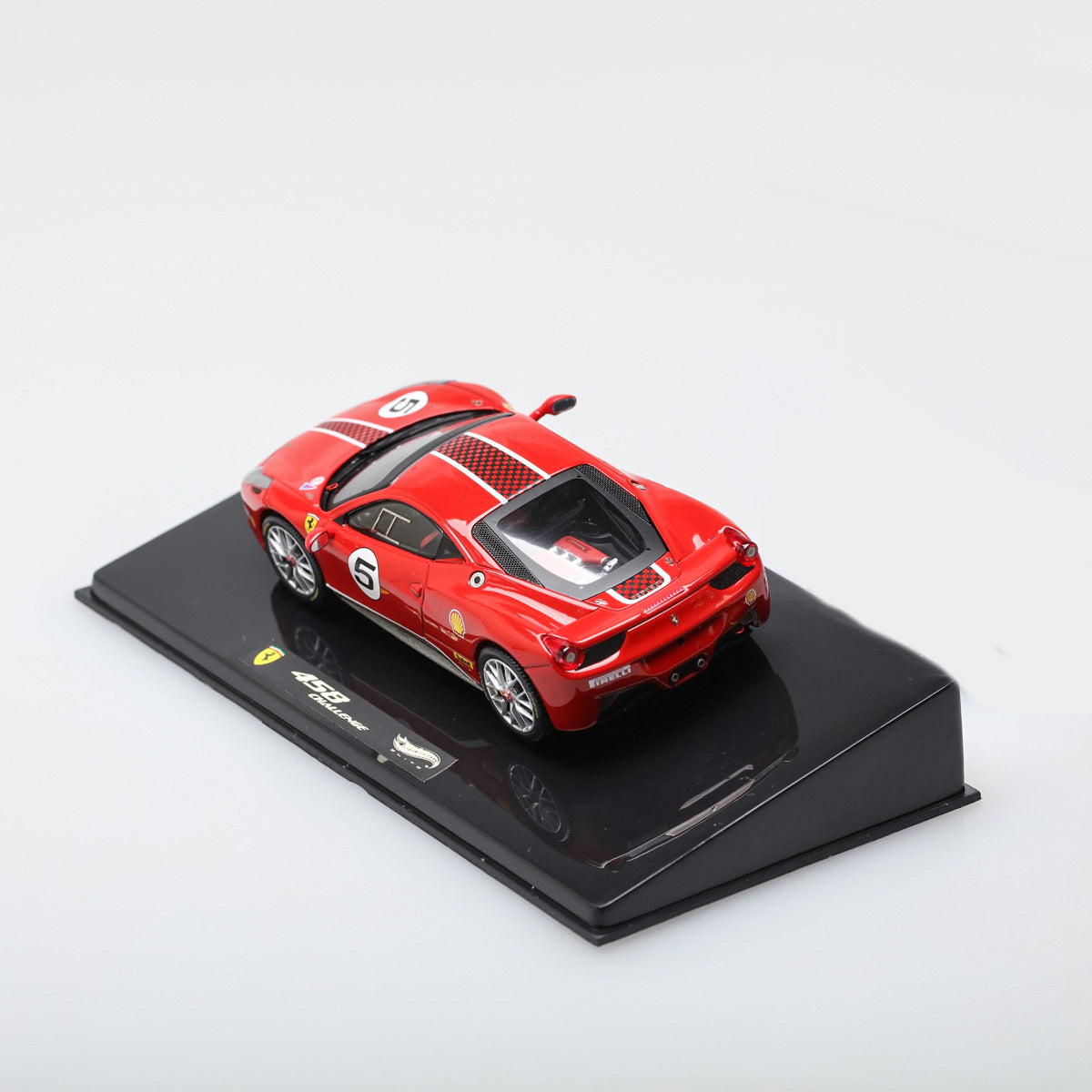 HotWheels Elite 1:43 Ferrari 458 Italia Challenge #5 Bolognia Motorshow 2011 X5504