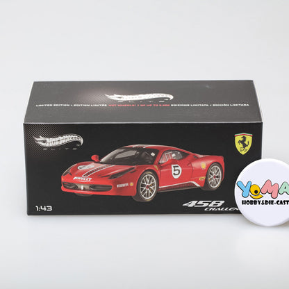 HotWheels Elite 1:43 Ferrari 458 Italia Challenge #5 Bolognia Motorshow 2011 X5504
