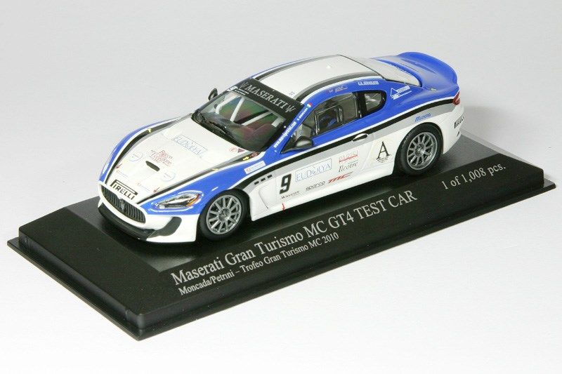 Minichamps 1:43 Maserati GranTurismo MC GT4 Moncada/Petrini #9 Trofeo Granturismo MC 2010 400101209