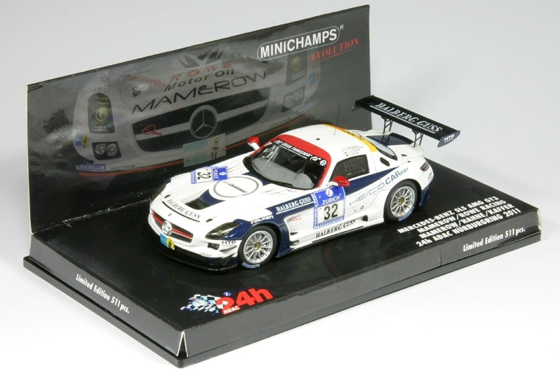 Minichamps 1:43 Mercedes-Benz SLS AMG GT3 Margaritis/Frankenhout/Arnold/Bruck #32 24H Nurburgring 2011 437110332