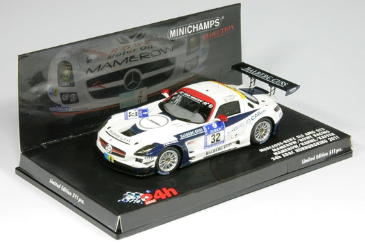 Minichamps 1:43 Mercedes-Benz SLS AMG GT3 Margaritis/Frankenhout/Arnold/Bruck #32 24H Nurburgring 2011 437110332