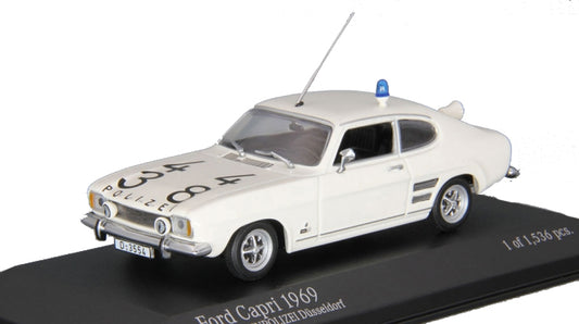 Minichamps 1:43 Ford Capri 1969 Autobahnpolizei Dusseldorf 430085590