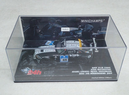 Minichamps 1:43 BMW Z4 M Coupe Dorr Motorsport – Grossmann/Meier/Ludwig/Adams #69 24H Nurburgring 2009 400092769