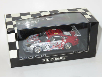 Minichamps 1:43 Porsche 911 GT3 RSR Van Overbeek/Pechnik/Neiman Flying Lizard Motorsports #80 24H Le Mans 2005 400056480