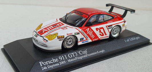 Minichamps 1:43 Porsche 911 GT3 Matos/Fitzgerald/Assentato/Longhi eam Ajilon Consulting #37 24H Daytona 2005 400056237