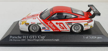 Minichamps 1:43 Porsche 911 GT3 Matos/Fitzgerald/Assentato/Longhi eam Ajilon Consulting #37 24H Daytona 2005 400056237