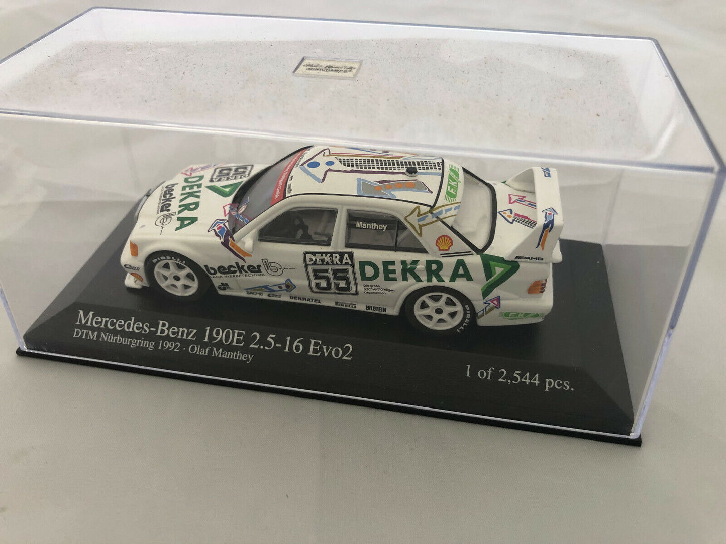 Minichamps 1:43 Mercedes-Benz 190E 2.3-16 EVO2 - Olaf Manthey #55 Nurburgring DTM 1992 400923455