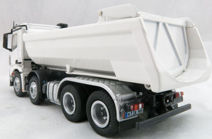 NZG 1:50 Mercedes-Benz Arocs 8X4 Halfpipe Tipper White NZG905/40