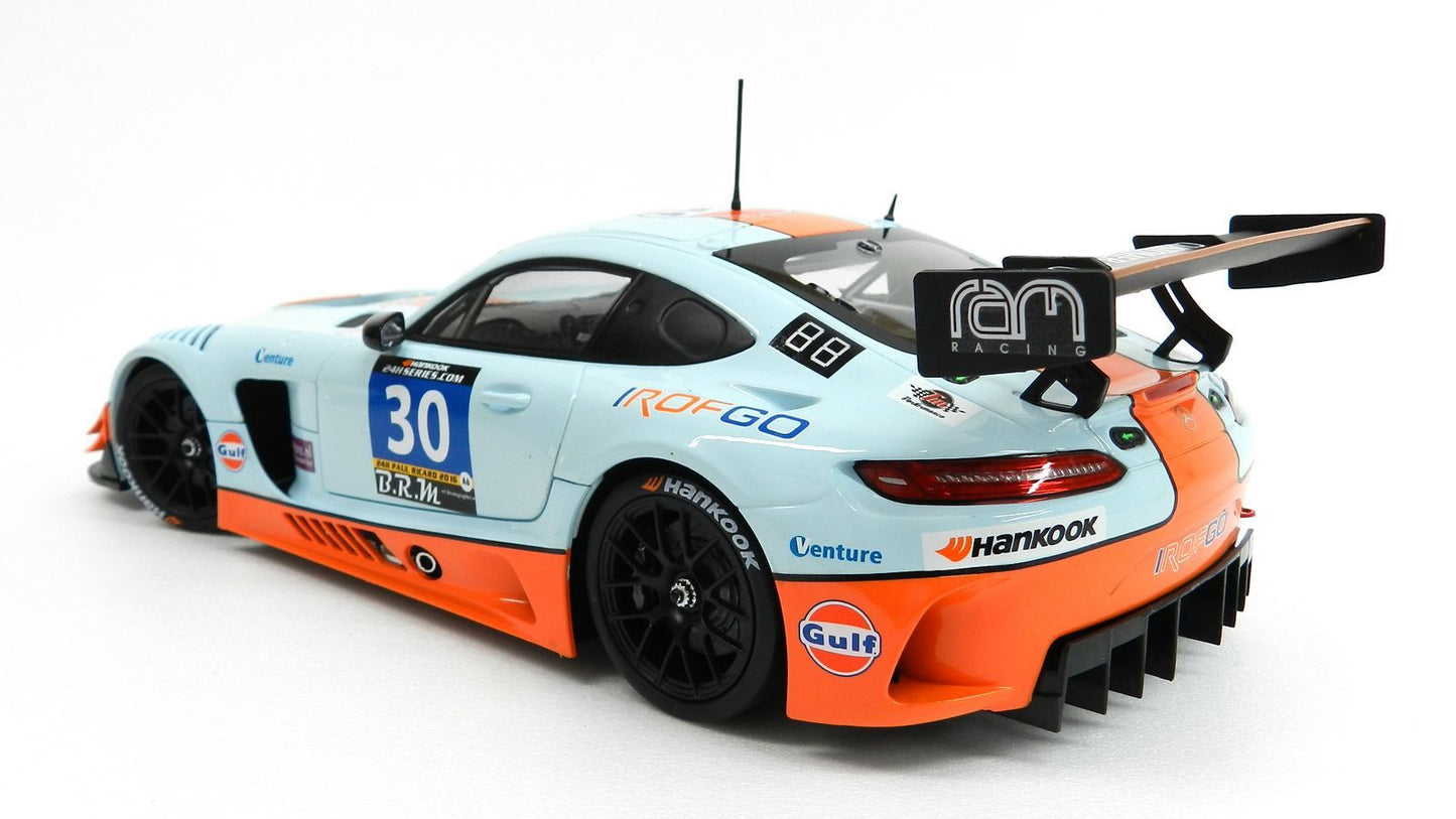 Paragon 1:18 Mercedes-AMG GT3: Ram Racing #30 (UK) 2016 2nd: 24 hours Paul Ricard PA-88021