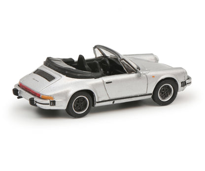 Schuco 1:87 Porsche 911 Carrera Cabriolet 3.2 Silver 452671000
