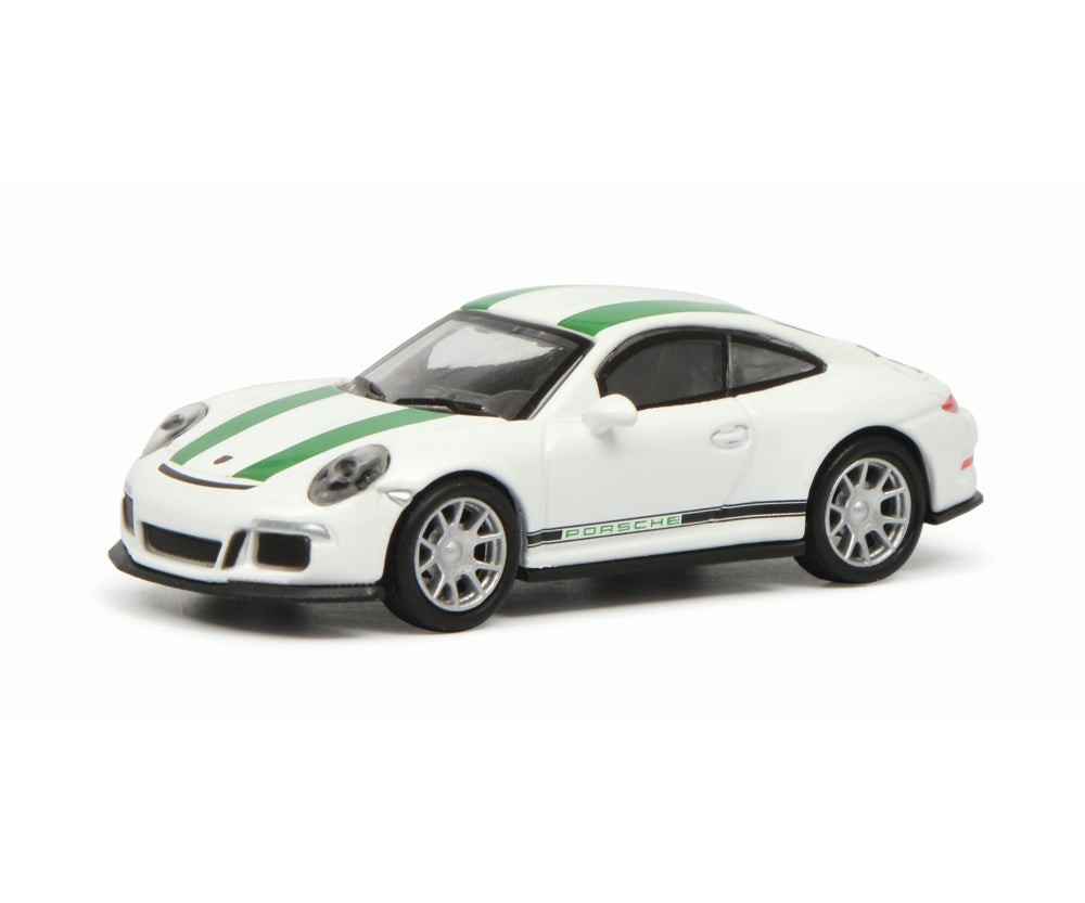 Schuco 1:87 Porsche 911 R (991) white/green 452630000