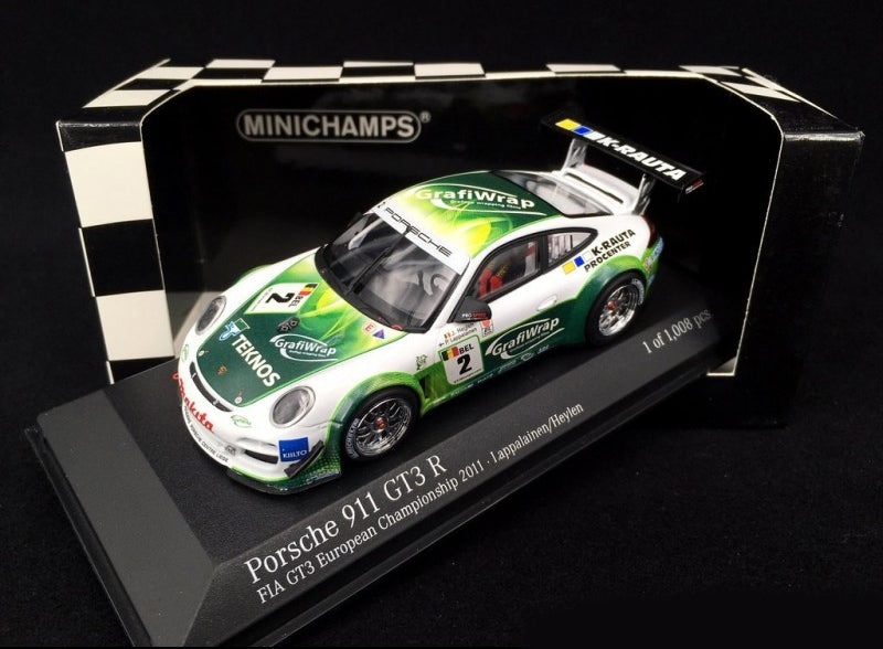 Minichamps 1:43 Porsche 911 GT3 R – Prospeed Competition – Lappalainen/Heylen #2 FIA GT3 European Championship 2011 400118902