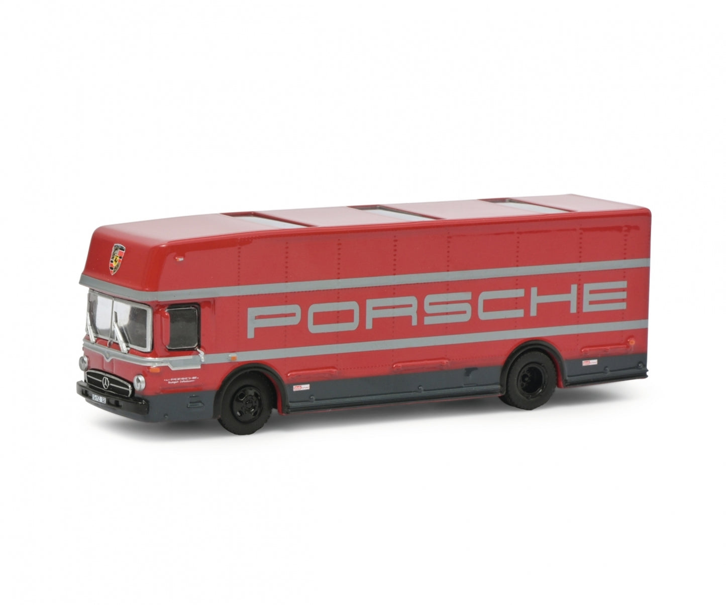 Schuco 1:87 Mercedes-Benz O317 Racing Transporter Porsche 452668000