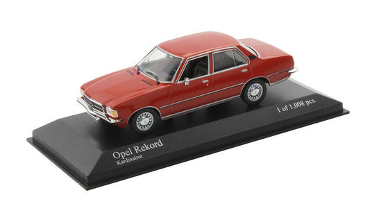 Minichamps 1:43 1975 Opel Rekord D Red 400044004