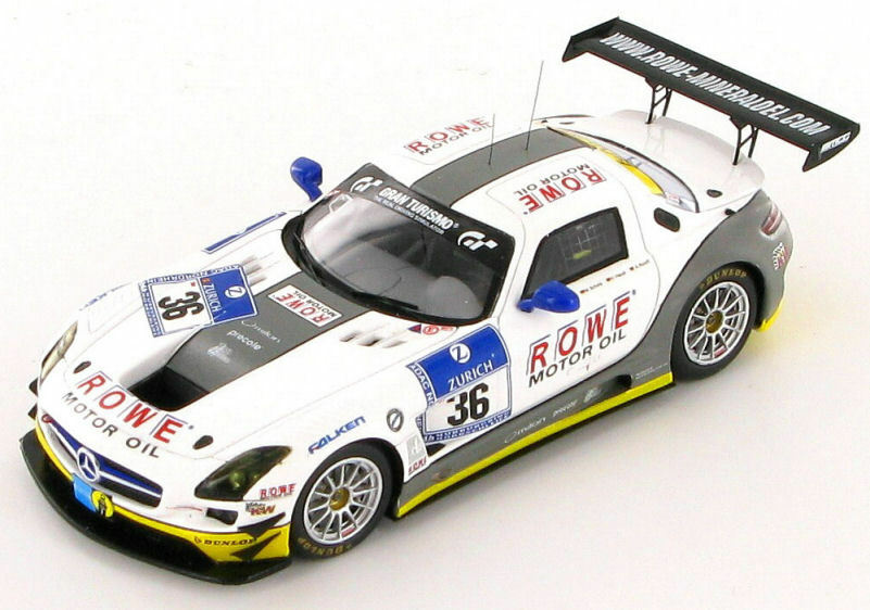 Minichamps 1:43 Mercedes-Benz SLS AMG GT3 Rowe Racin Rehfeld/Schelp/Haupt/Rollof #36 24H Nurburgring 2011 437110396