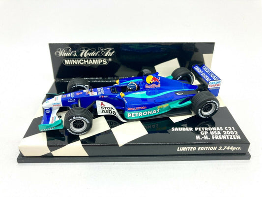 Minichamps 1:43 Sauber Petronas C21 #8 GP USA 2002 H.H.Frentzen 400020108