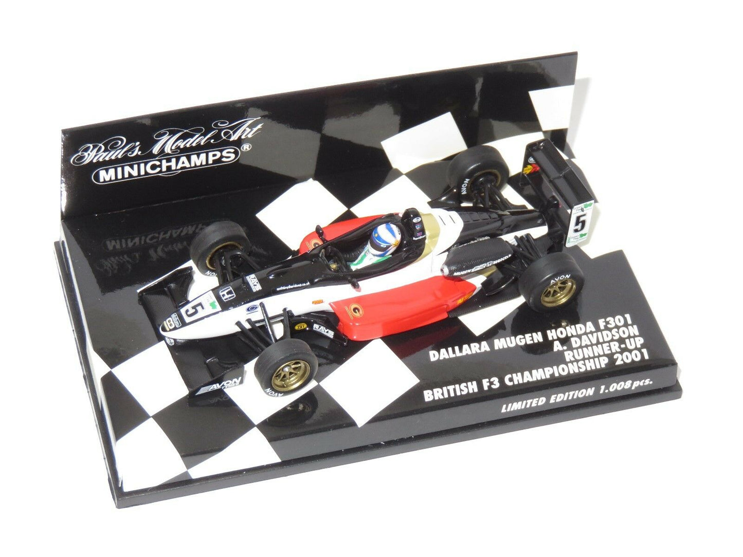 Minichamps 1:43 Dallarar Mugen Honda F301 #5 Anthony Davidson British F3 Championship 2001 400010305