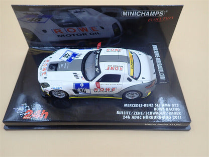 Minichamps 1:43 Mercedes-Benz SLS AMG GT3 Rowe Racing Bullitt/Zehe/Schwager/Rader #46 24H Nurburgring 2011 437110346