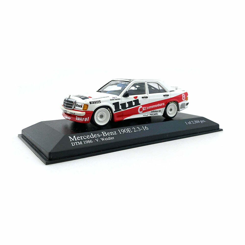 Minichamps 1:43 Mercedes-Benz 190E 2.3-16 Commodore - Volker Weidler - Team Marko RSM - #8 DTM 1986 400863508