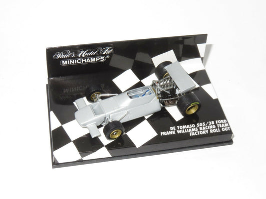 Minichamps 1:43 De Tomaso Ford 505/38 1970 Presentation Polished Aluminium Body 400700099