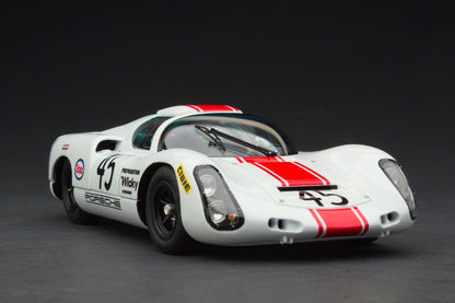 EXOTO 1:18 1968 Porsche 910 #45 Le Mans 24 Hours Jean-Pierre Hanrioud, André Wicky MTB00062B