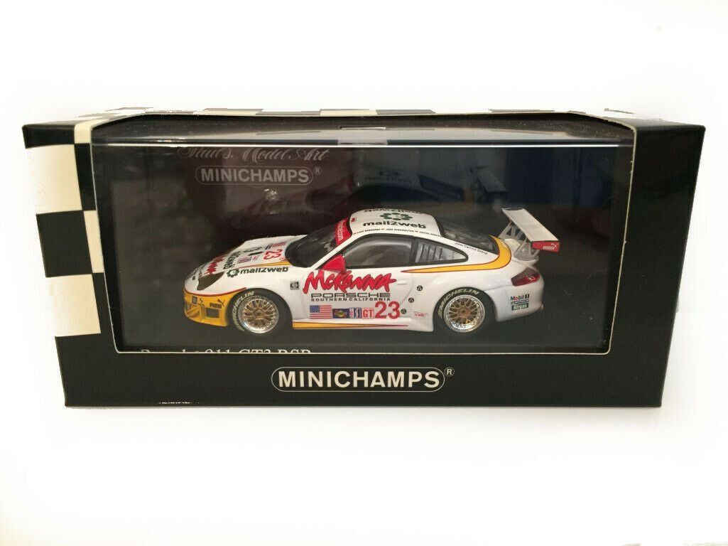 Minichamps 1:43 Porsche 911 GT3 RSR #23 Class Winner 12h Sebring 2004 Mail2web 400046423
