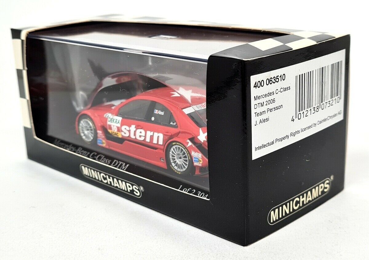 Minichamps 1:43 Mercedes-Benz C-Class Jean Alesi Team Persson Motorsport #10 DTM 2006 400063510