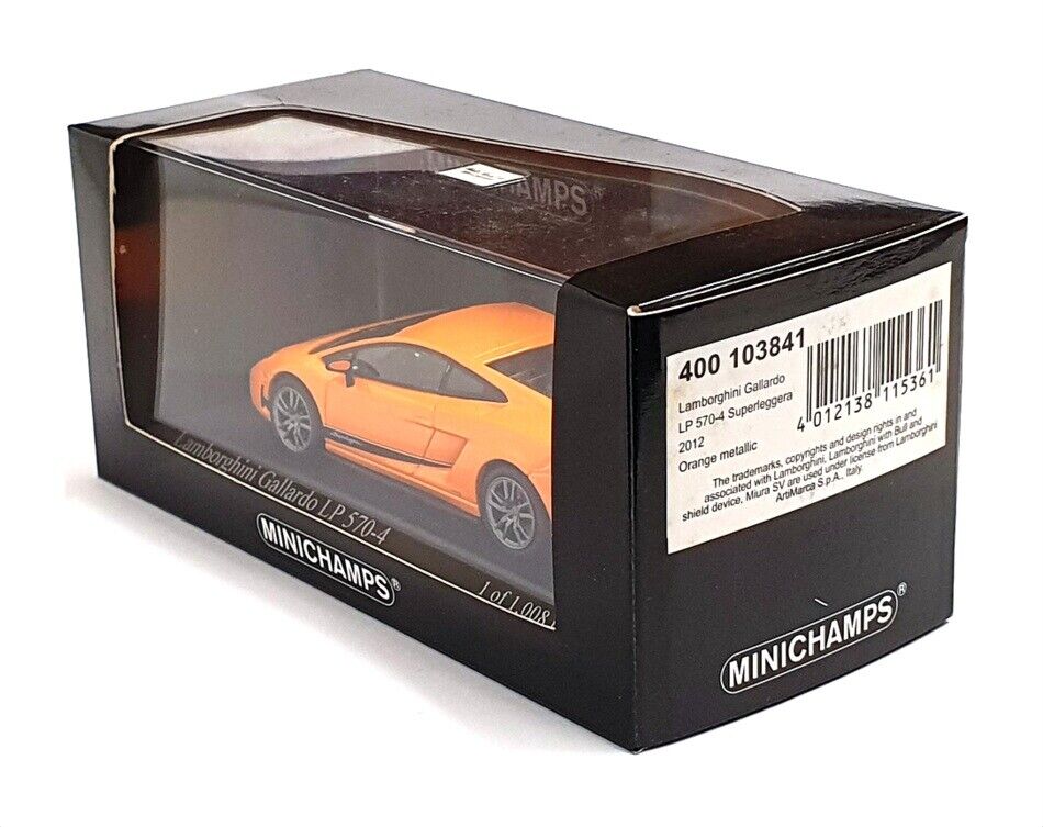 Minichamps 1:43 Lamborghini Gallardo LP570-4 Superleggera 2011 Orange 400103841