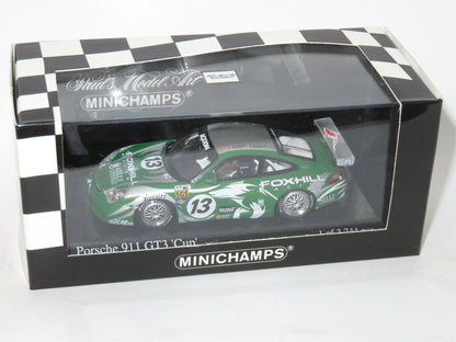 Minichamps 1:43 Porsche 911 GT3 Cawley/Davis/Espenlaub/Foster #13 Team Foxhill Racing 24H Daytona 2004 400046213