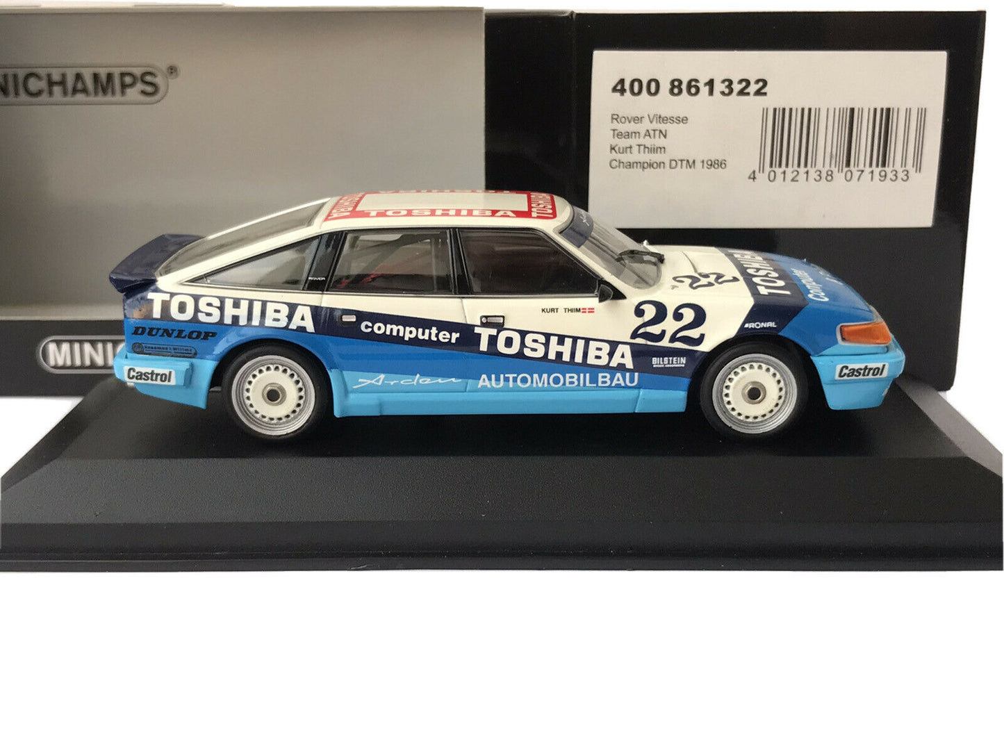 Minichamps 1:43 Rover Vitesse Team ATN Kurt Thiim #22 Champion DTM 1986 400861322