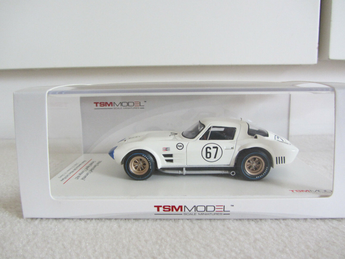 TSM 1:43 Chevrolet Corvette Grand Sport #67 3rd Place 500 Miles 1964 J.Hall TSM124322
