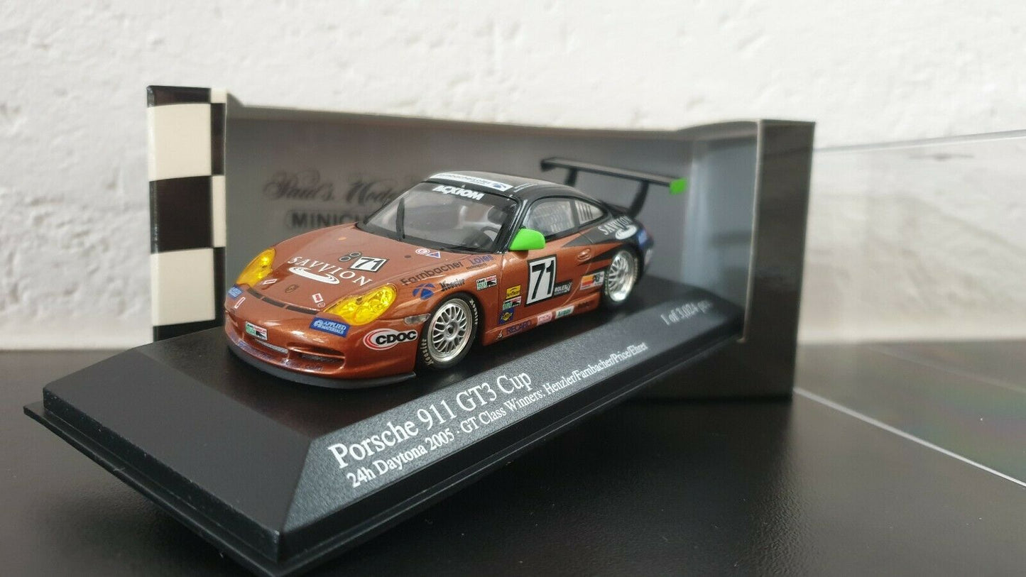Minichamps 1:43 Porsche 911 GT3 Henzler/Farnbacher/Price/Ehret Team Farnbacher Racing USA #71 24H Daytona 2005 400056271