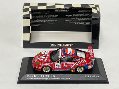 Minichamps 1:43 Porsche 911 GT3 RSR Lambert/Lefort/Palttala Team Gordon #73 1000KM Spa-Francorchamps 2005 400056473