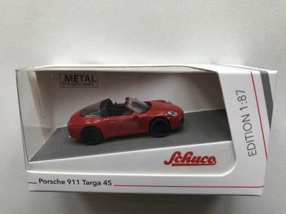 Schuco 1:87 Porsche 911 Targa 4S Red 452670900